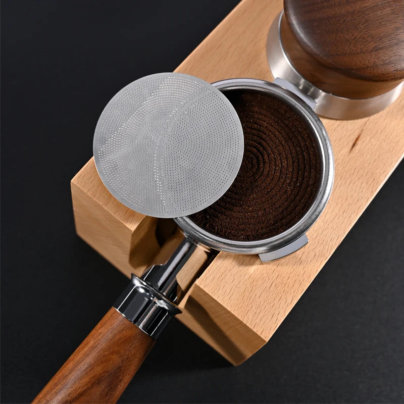 Espresso Puck Screen Coffee Filter Reusable Stainless Steel Holder