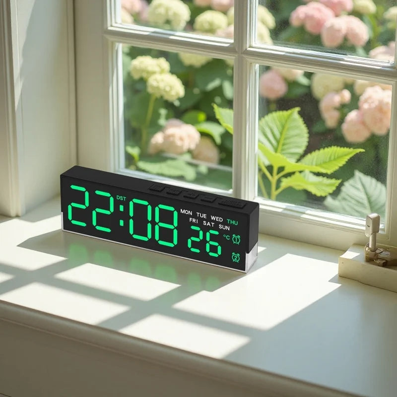 USB Powered Digital Alarm Clock with White Mood Light TEMP Week 2