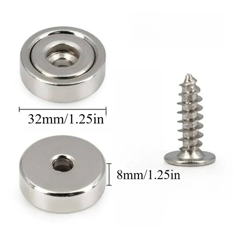 A25/A32/A20/A16 circular magnets, countersunk hole , widely used in