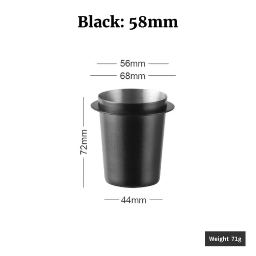 58/53/51mm Coffee Dosing Cup Sniffing Mug for Espresso Machine Wear