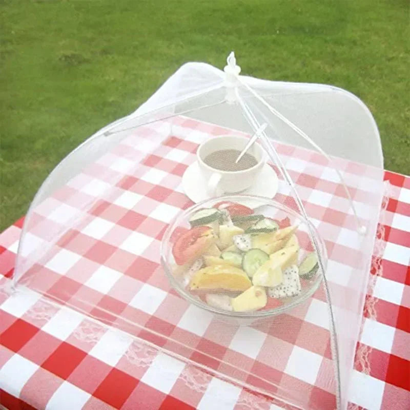 Foldable Food Mesh Cover Fly Anti Mosquito Pop-Up Food Cover Umbrella