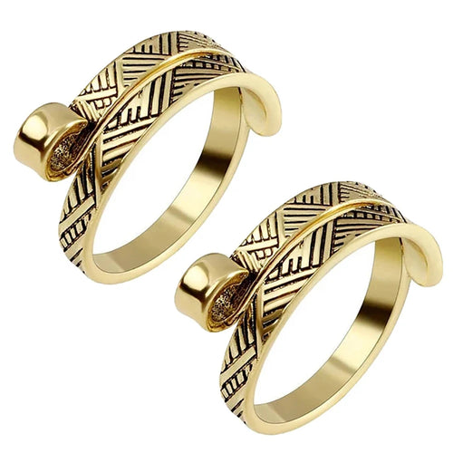 2pcs Adjustable Knitting Crochet Loop Ring Knittied Yarn Guide Finger