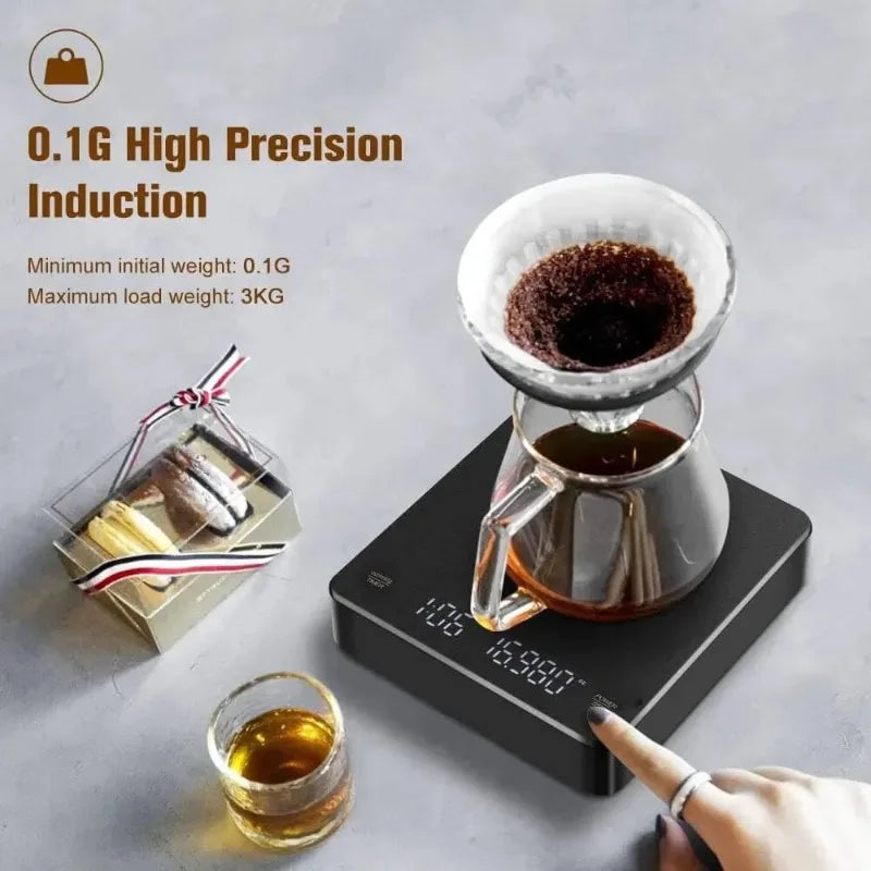 Kitchen Baking 0.1g High-precision Gram Scale with Type-C Charging,