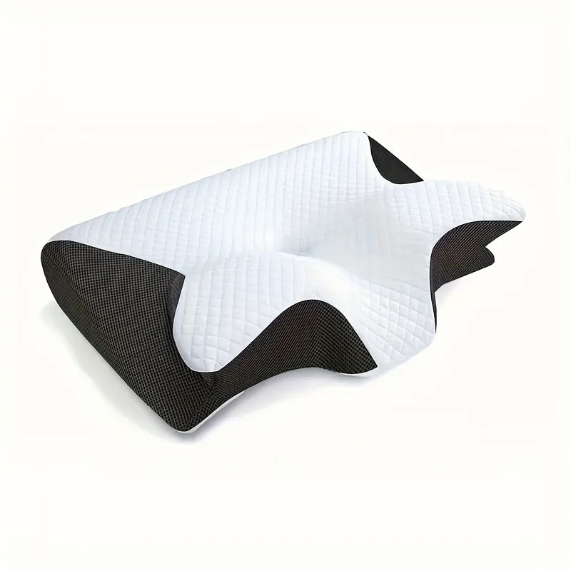 Ergonomic Neck Horn Pillow for Side, Back and Stomach Sleepers -