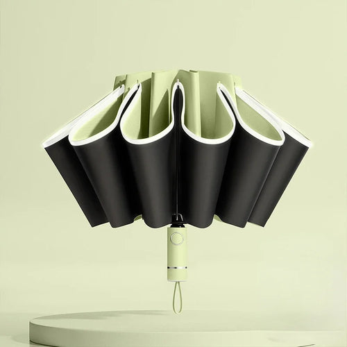 Men Women Umbrella  Fully Automatic Reverse Folding Umbrella with