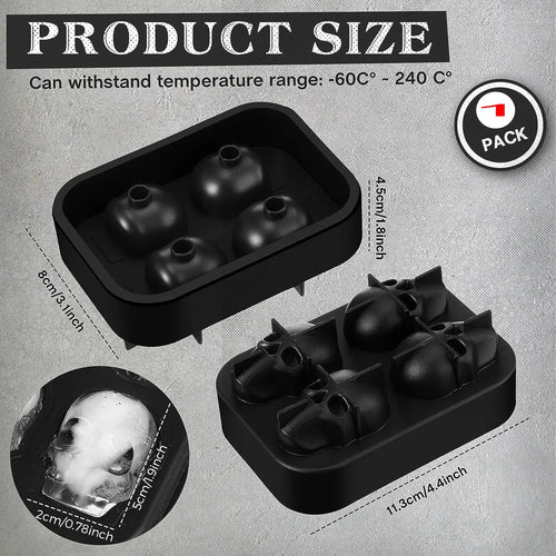 1PC Silicone Ice Cube Tray, Ice Cube Trays for Freezer, Easy Release