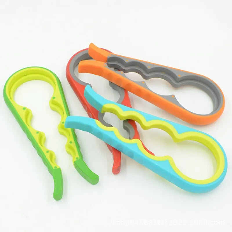 Jar Opener Easy Grip Wrench 4 in 1 Handy Save Strength Can Beer Bottle