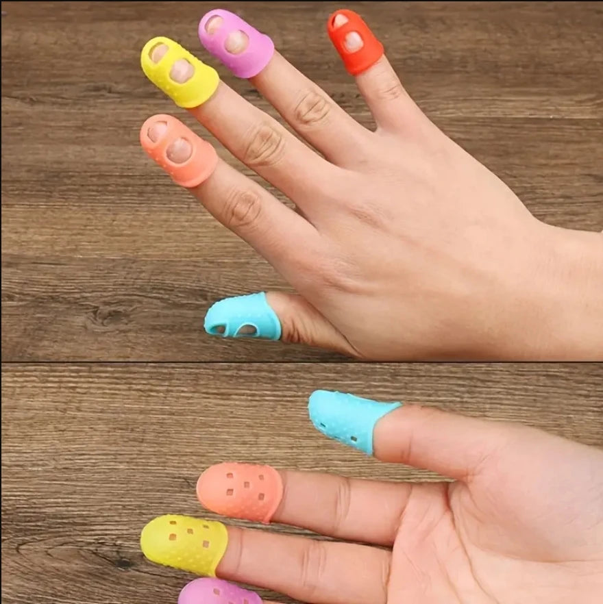 5 PCS/Set Thickened Universal Finger Silicone Guitar String Finger
