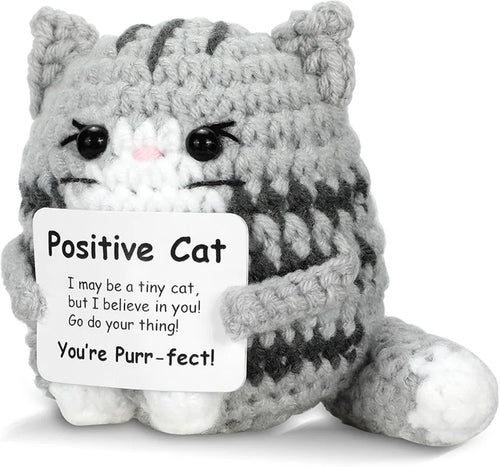 Positive Crochet Potato Animal with Positive Message, Emotional