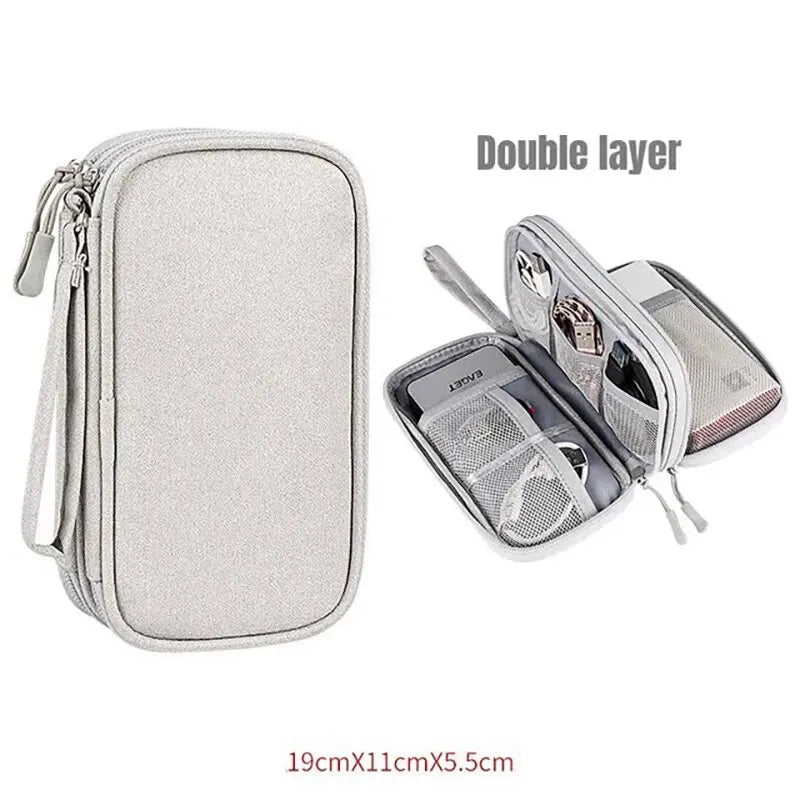 1Pc NEW Travel Organizer Bag Cable Storage Organizers Pouch Carry Case