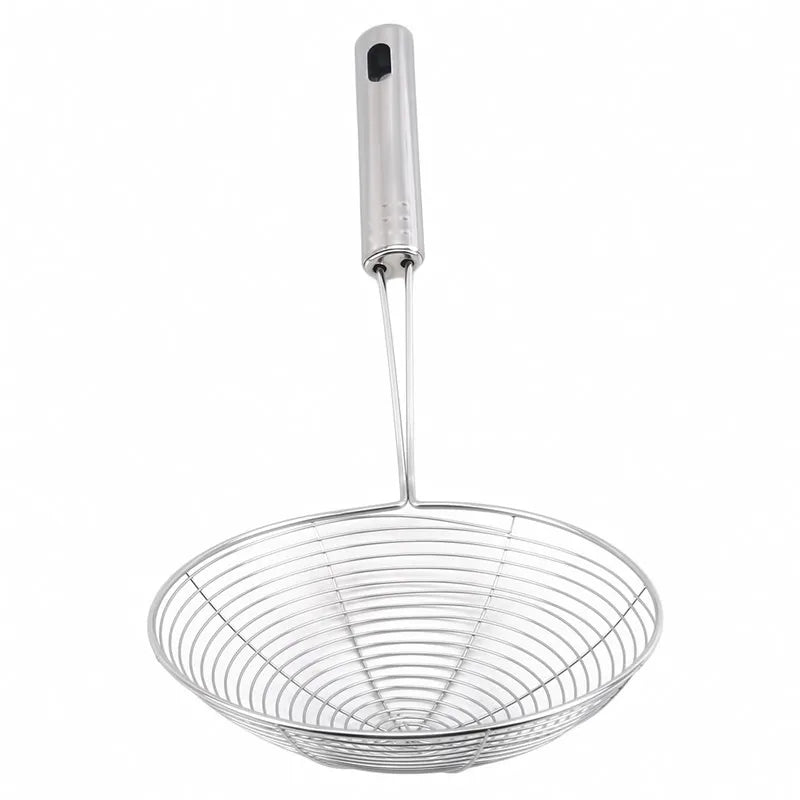 Oval Skimmer Stainless Steel Filter Mesh Oil Pot Food Filter Cookware