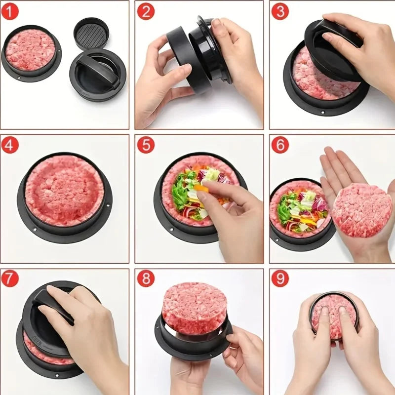 1 Set, Suitable for RV Kitchen, Non-stick Hamburger Machine, Meat Pie