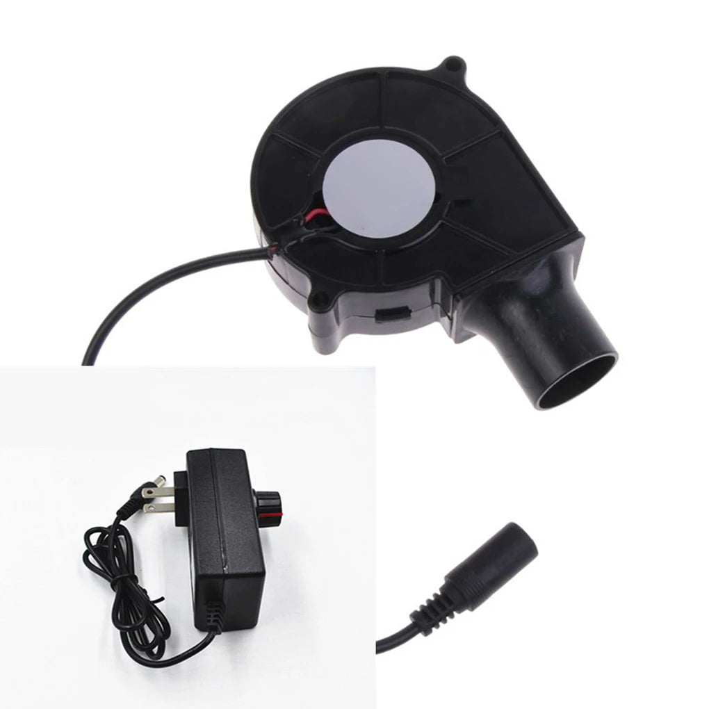 220V BBQ Fan Small Blast Engine with Air Collecting Adjustable Speed