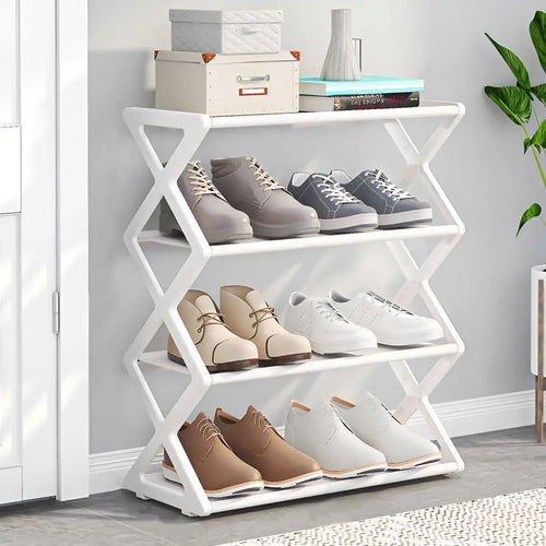4-Tier Foldable Shoe Rack Dorm Rooms Boxed version Multifunctional