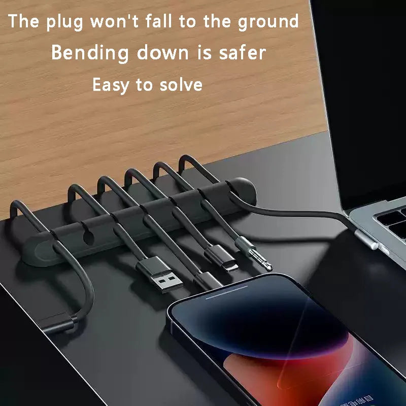 5/7-hole Data Cable Organizer, Desktop Charging Cable Storage