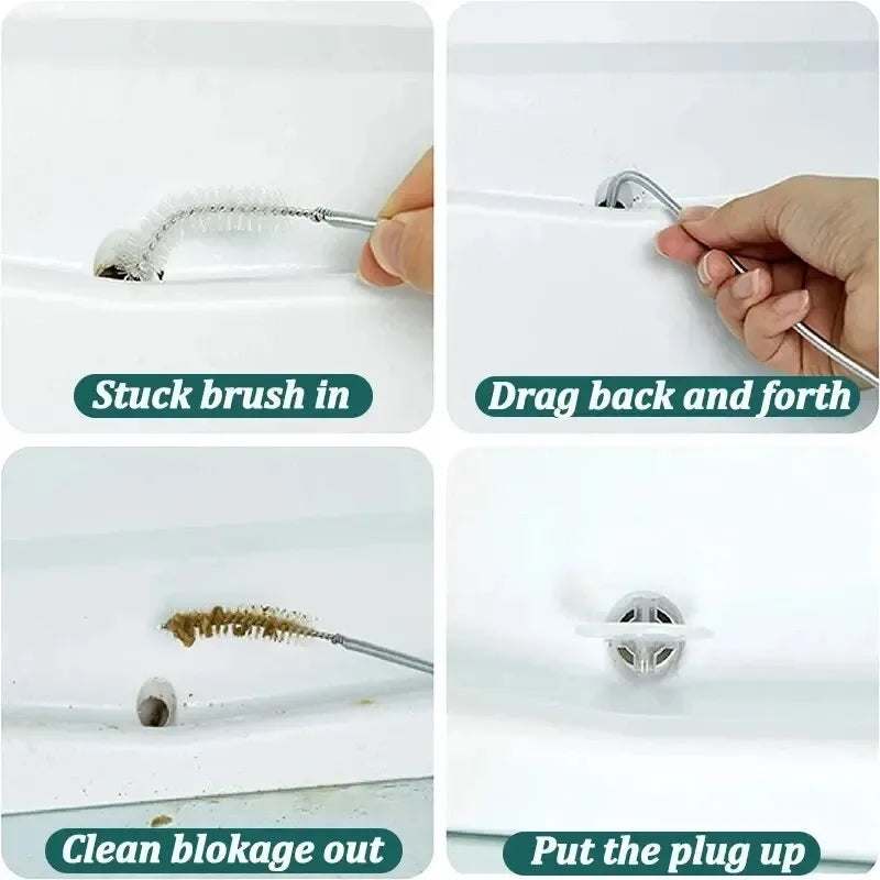 5/6 Pcs Refrigerator Drain Hole Clog Remover Fridge Hole Brush Water