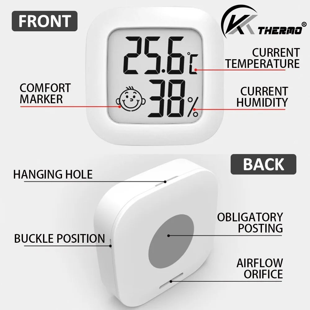Digital Thermometer Hygrometer Indoor Room Temperature LCD Electronic