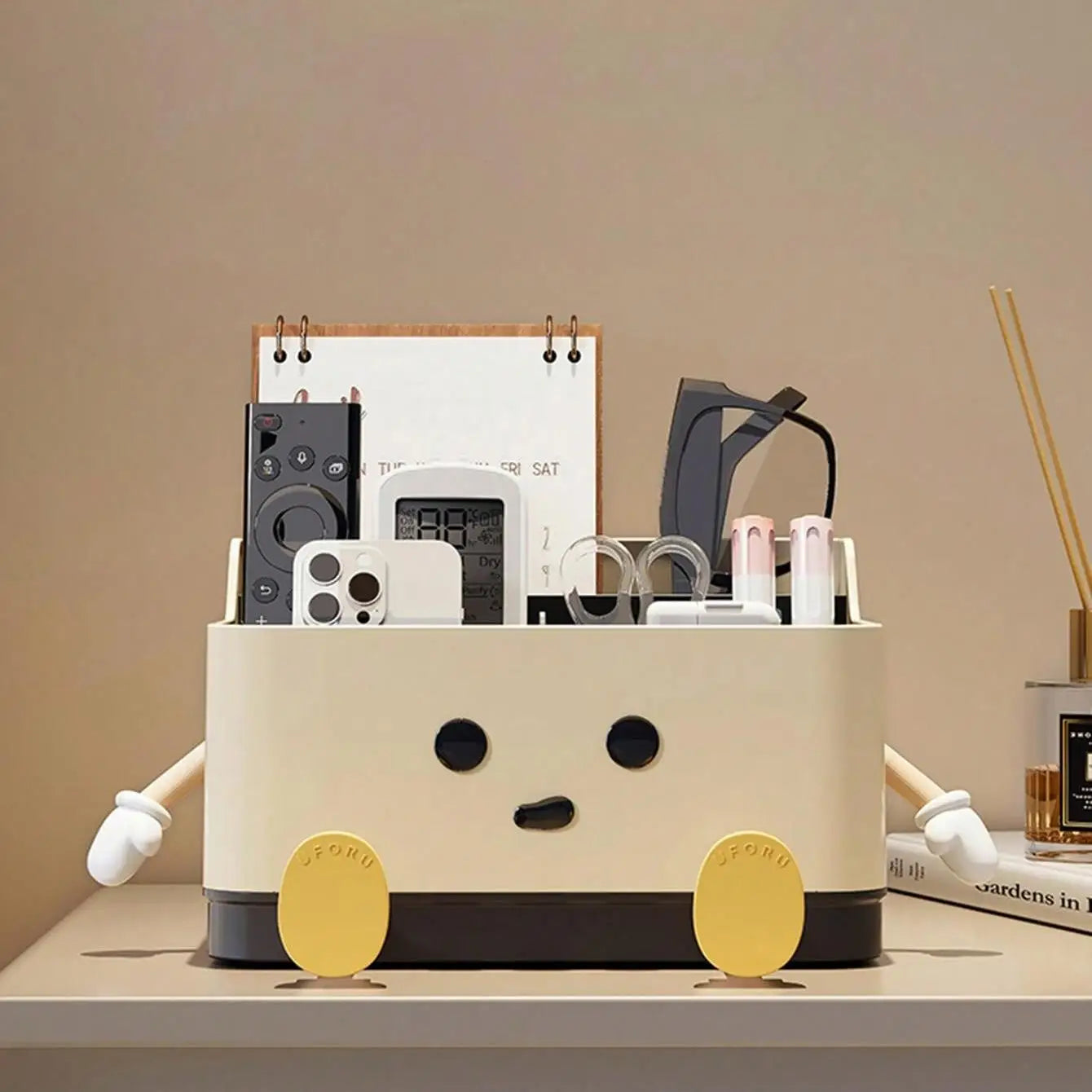 1pc multifunctional desktop storage box, cosmetic organisation shelf