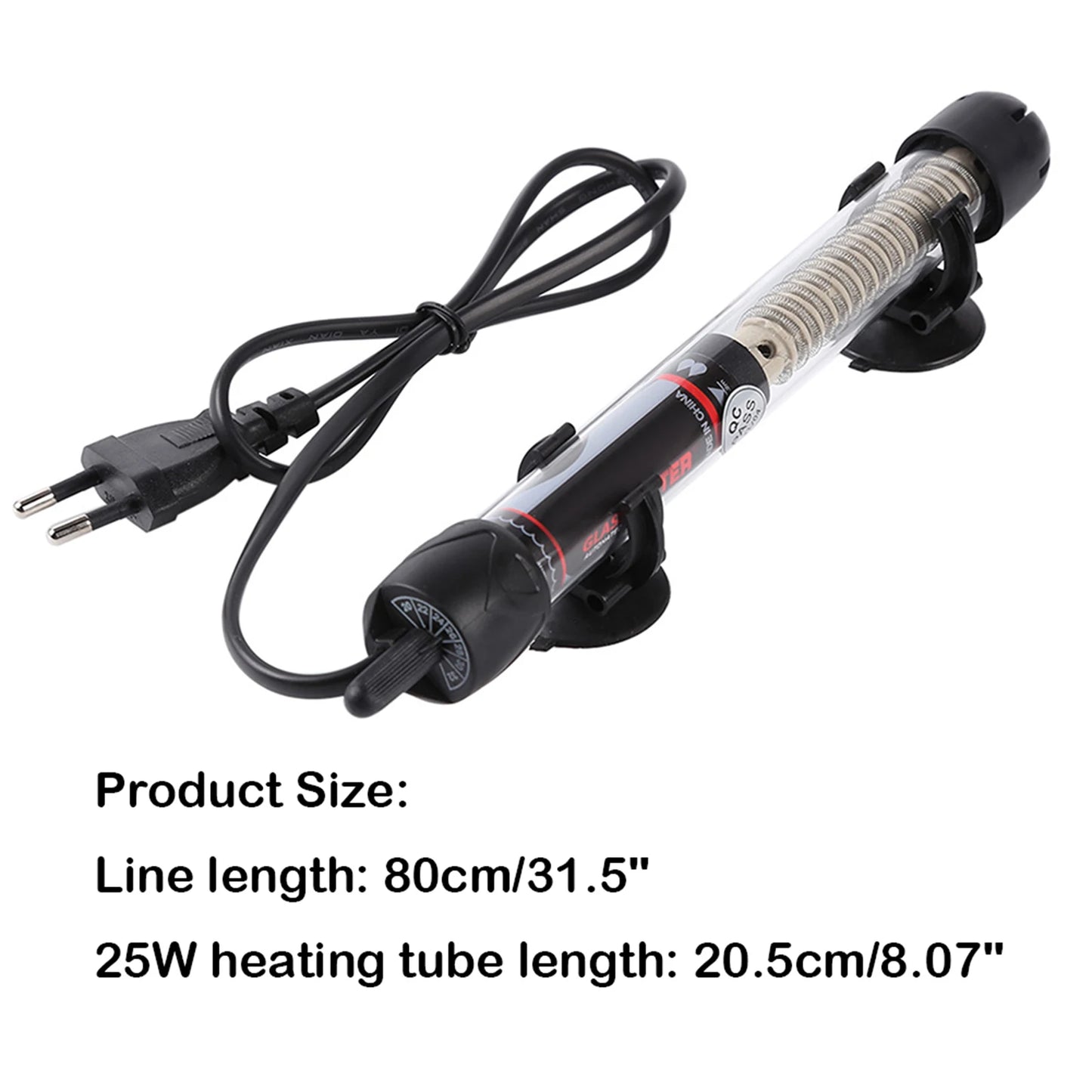 25-300W Fish Tank Heating Rod Adjustable Temperature Thermostat Heater