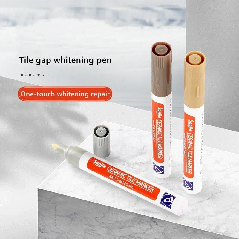 White Waterproof Tile Marker Grout Pen Wall Seam Repair Tool for