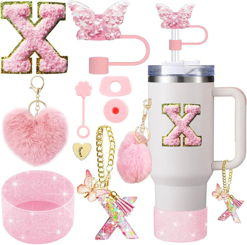 9PCS Cup Accessory Set for Stanley 30oz 40oz Butterfly Straw Cover Cap