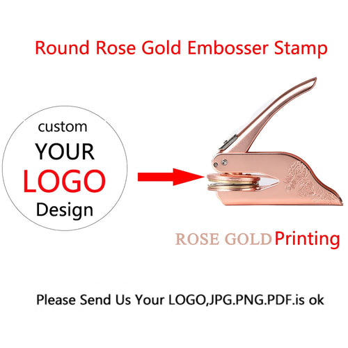 Embosser Stamp LOGO Customized Wedding Library Book Private Seals