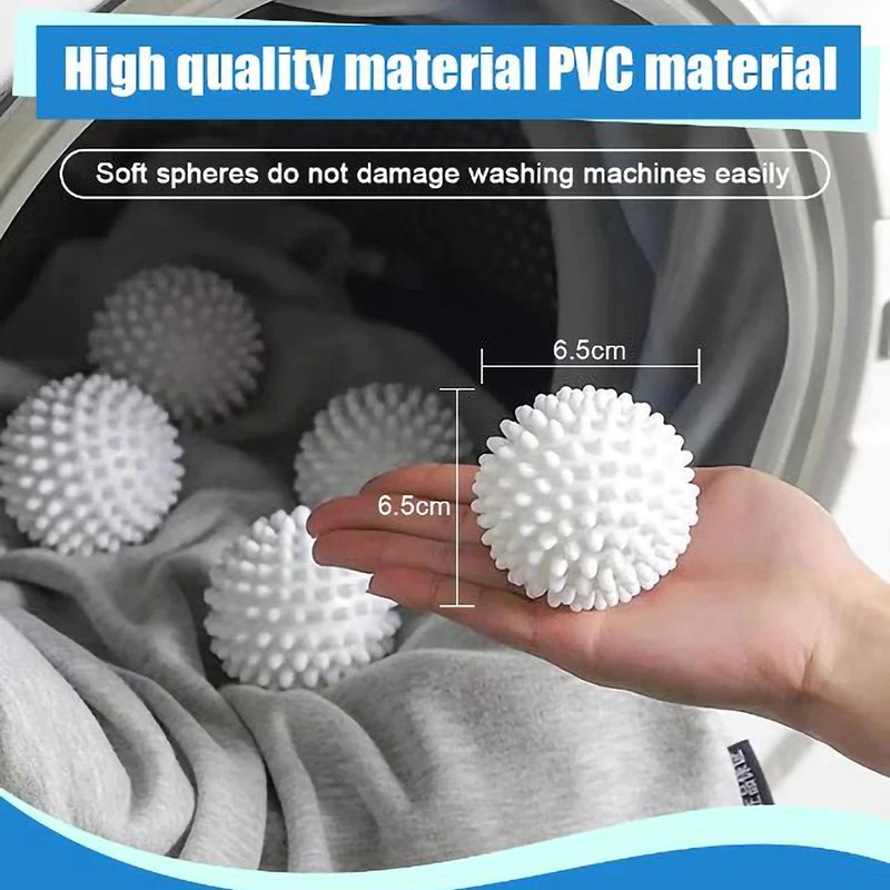 4Pcs PVC Dryer Ball Reusable Laundry Ball Washing Machine Drying
