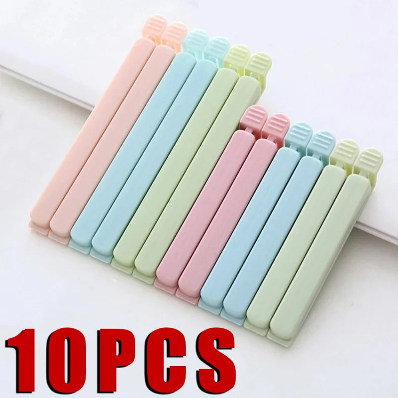 10PCS Bag Clips Food Snack Sealing Clip12/15.5cm Portable Kitchen