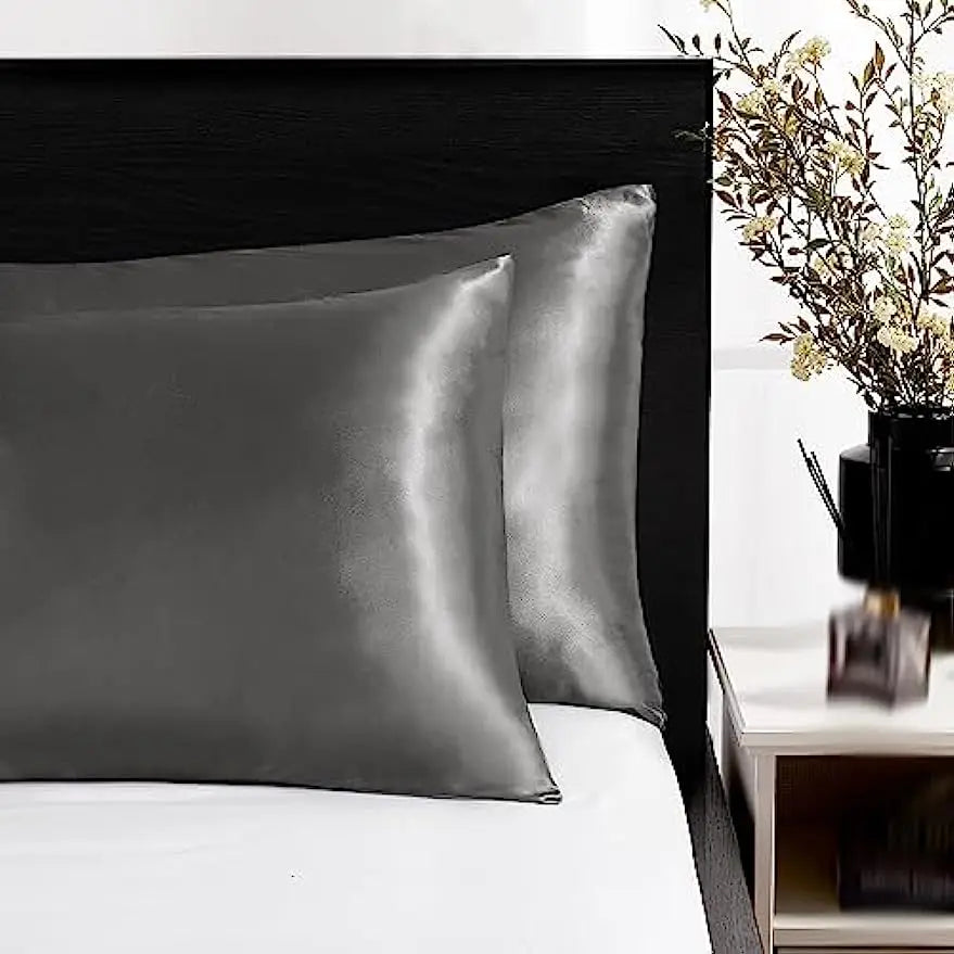 2pcs Satin Silk Pillowcase for Hair and Skin, Coral Pillow Cases
