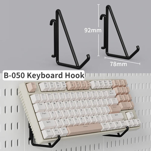 No-Drill Gaming Room Pegboard, Wall Organizer for Controller,