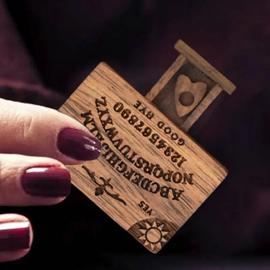 Mini Ouija Board With Drawer Wooden Miniature Spirit Board Miniatures