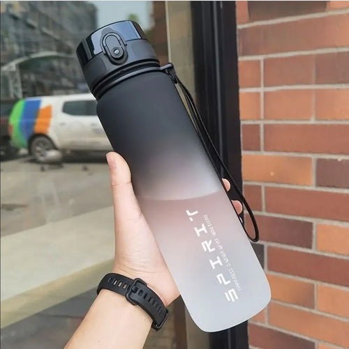 500ML/1000ML Large Capacity Sports Water Bottle Motivational Leak