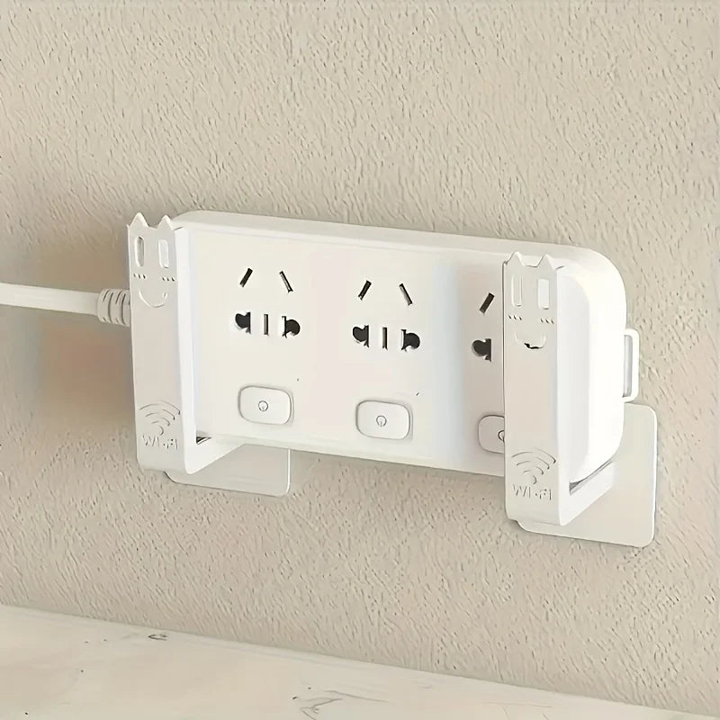 2pcs Drill-Free Router Mounting Rack-Wall-Mounted Set-Top Box Holder
