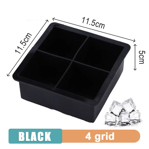 4/6/8/15 Grid Big Ice Tray Mold Giant Jumbo Large Food Grade Silicone