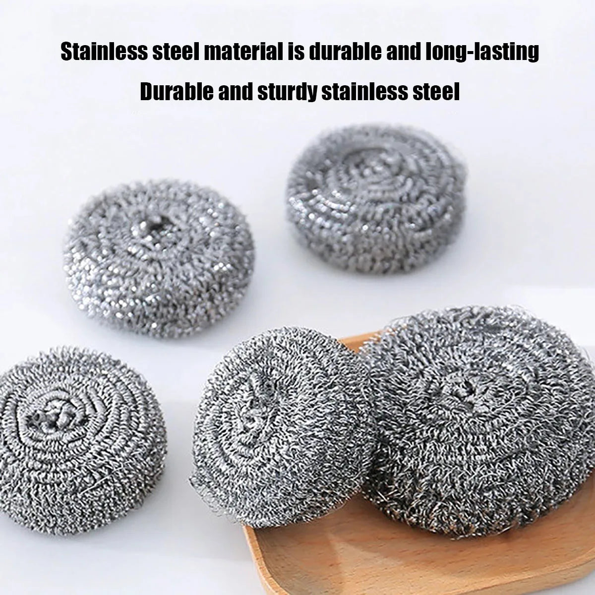6/12 PCS Stainless Steel Scrubber, Scrubbing Scouring Pad, Steel Wool