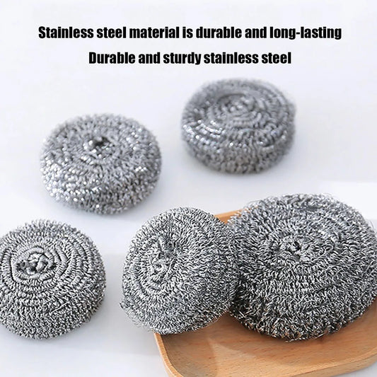 6/12 PCS Stainless Steel Scrubber, Scrubbing Scouring Pad, Steel Wool
