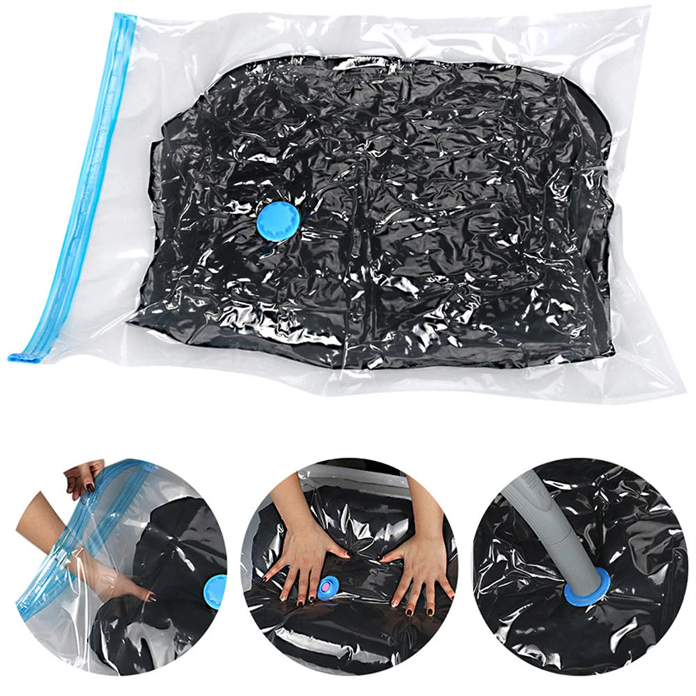 Vacuum Storage Bags With Valve Folding Compressed Space Saving Clothes