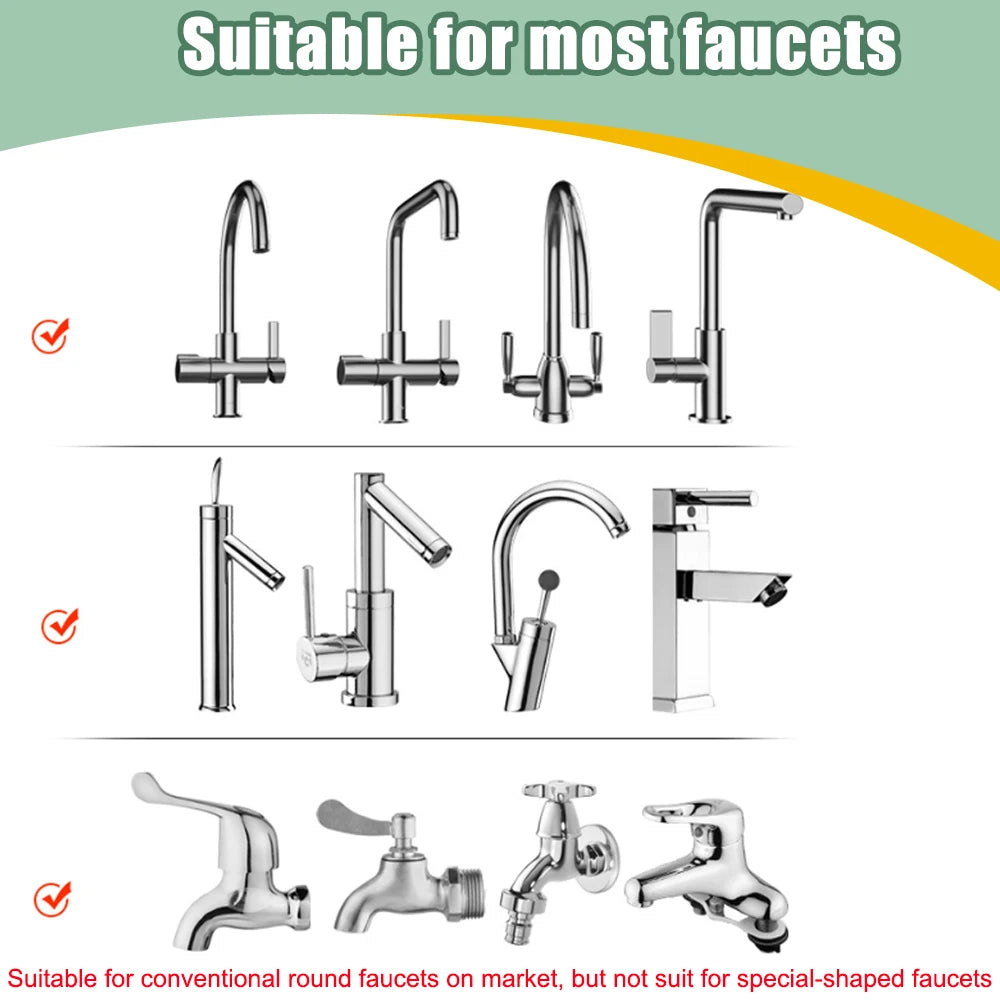 2/3 Modes Universal Kitchen Faucet Adapter 360 Rotation Faucet Filter