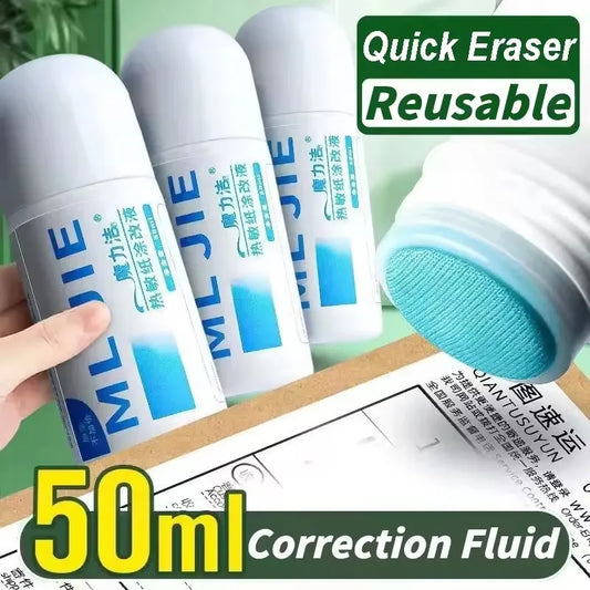 Fast-Drying Thermal Paper Correction Fluid Eraser Package Parcel Box