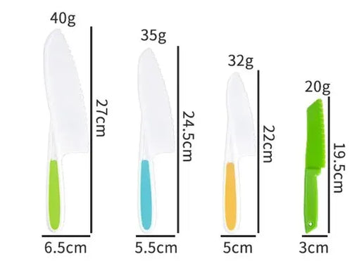 Kids Cooking Cutter Set Kids Knife Toddler Cutter Plastic Cake Fruit