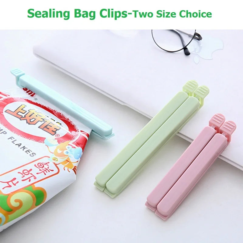 10PCS Bag Clips Food Snack Sealing Clip12/15.5cm Portable Kitchen