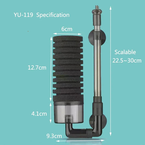 New Aquarium Filter for Aquarium Fish Tank Air Pump Skimmer