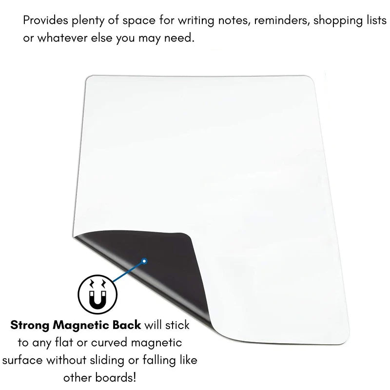 A3+A4 Magnetic Dry Erase Board Fridge Markers WhiteBoard Sheet Kitchen