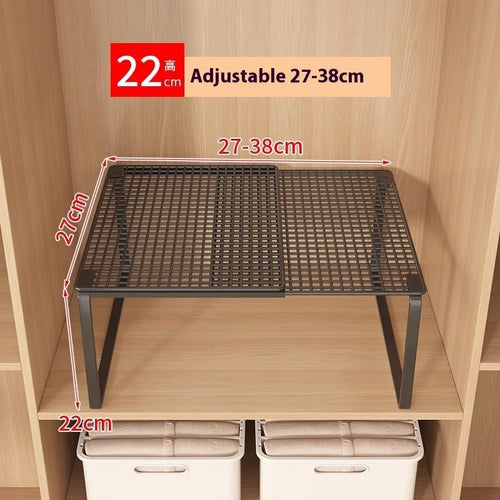 Retractable Wardrobe Storage Layered Organizer, Clothes Rack Internal