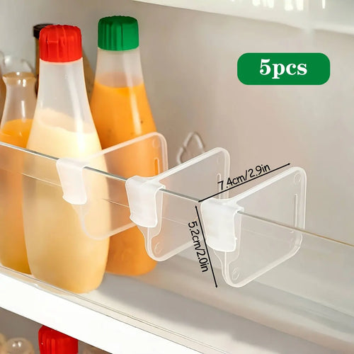 5 10 15 20PCS Sturdy Clear Refrigerator Organizer Dividers Adjustable