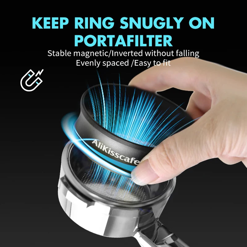 AliKisscafe Coffee Dosing Ring Funnel Magnetic 51MM 54MM 58MM For