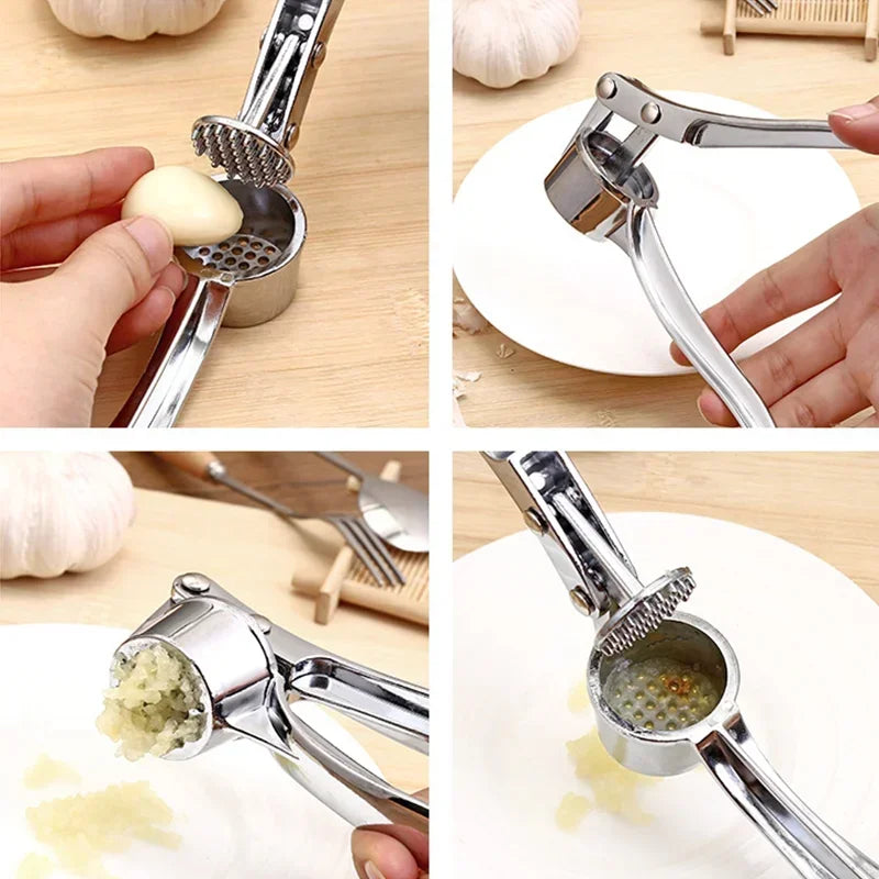 Kitchen aluminum alloy garlic grinder, extruder, manual press,