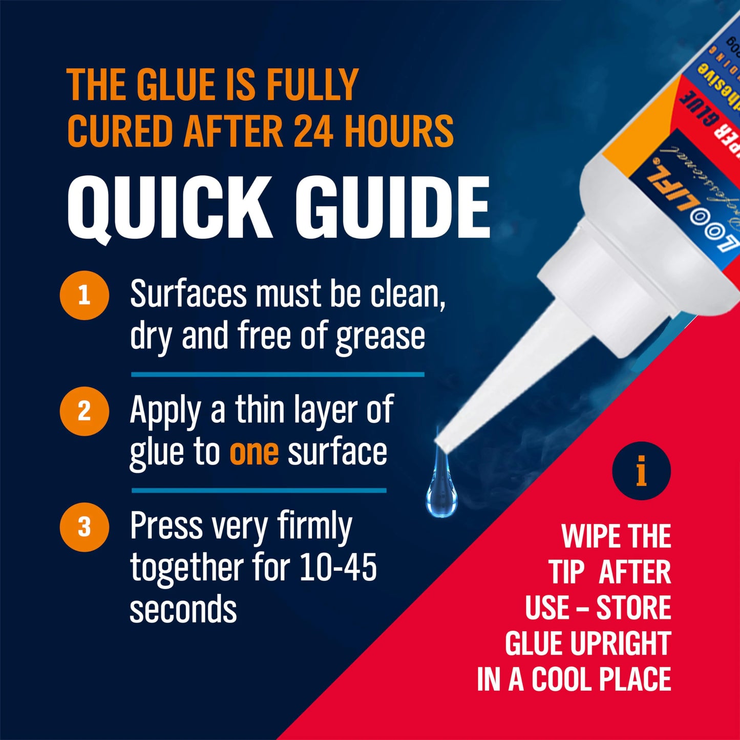 LOOLIFL Professional 502 Fast Glue Waterproof Universal Repair