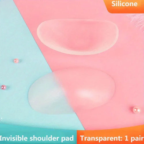 1 Pair Removable Breathable Women's Silicone Invisible Bra Straps,
