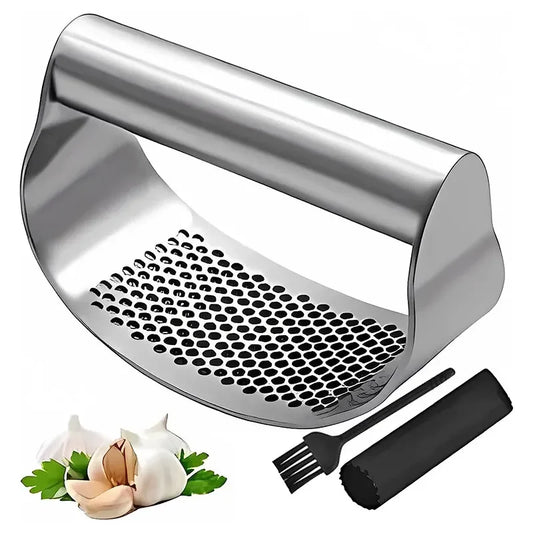 Upgraded Stainless Steel Garlic Press Squeezer Manual Garlic Ginger